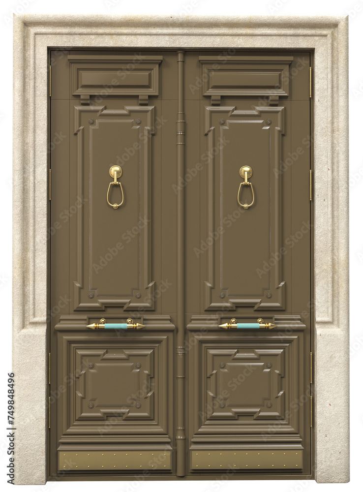 Entrance classic doors for the house Entrance classic doors for the house