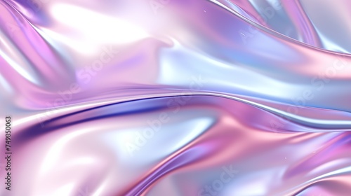 Holographic Foil Blurred Abstract Background with Soft Pastel Colors.