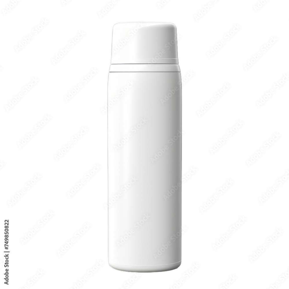 A blank plastic roll-on deodorant bottle isolated on transparent background, png A blank plastic roll-on deodorant bottle isolated on transparent background, png