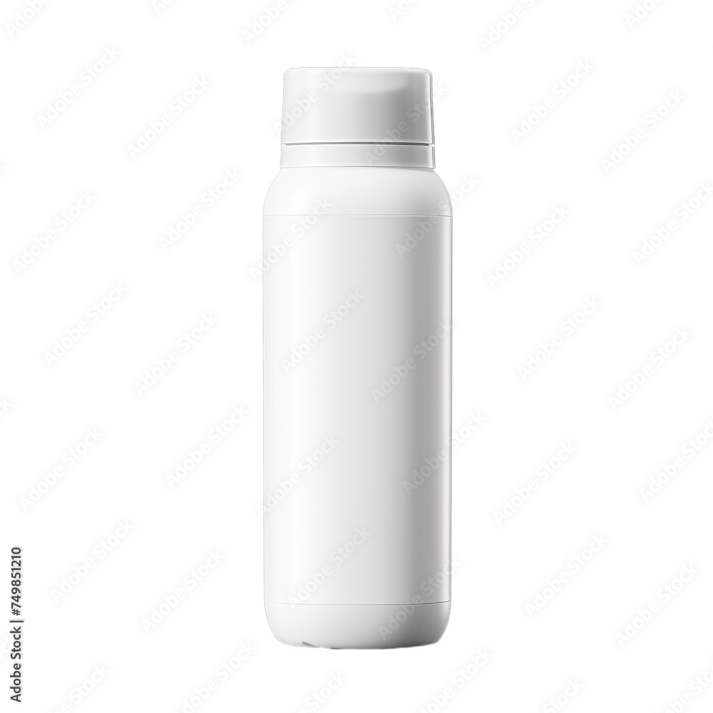 A blank plastic roll-on deodorant bottle isolated on transparent background, png A blank plastic roll-on deodorant bottle isolated on transparent background, png