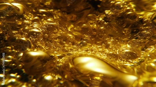 a close up view of a gold colored substance that looks like something out of a movie or a sci - fi film.