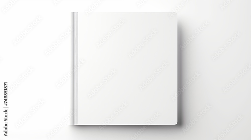 Realistic Blank Book Cover, Top View, Isolated. Realistic Blank Book Cover, Top View, Isolated.
