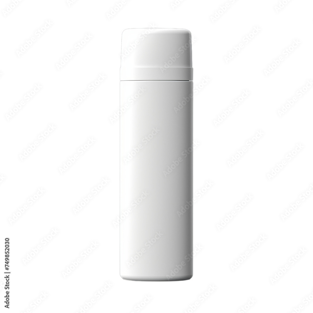 A blank plastic roll-on deodorant bottle isolated on transparent background, png A blank plastic roll-on deodorant bottle isolated on transparent background, png