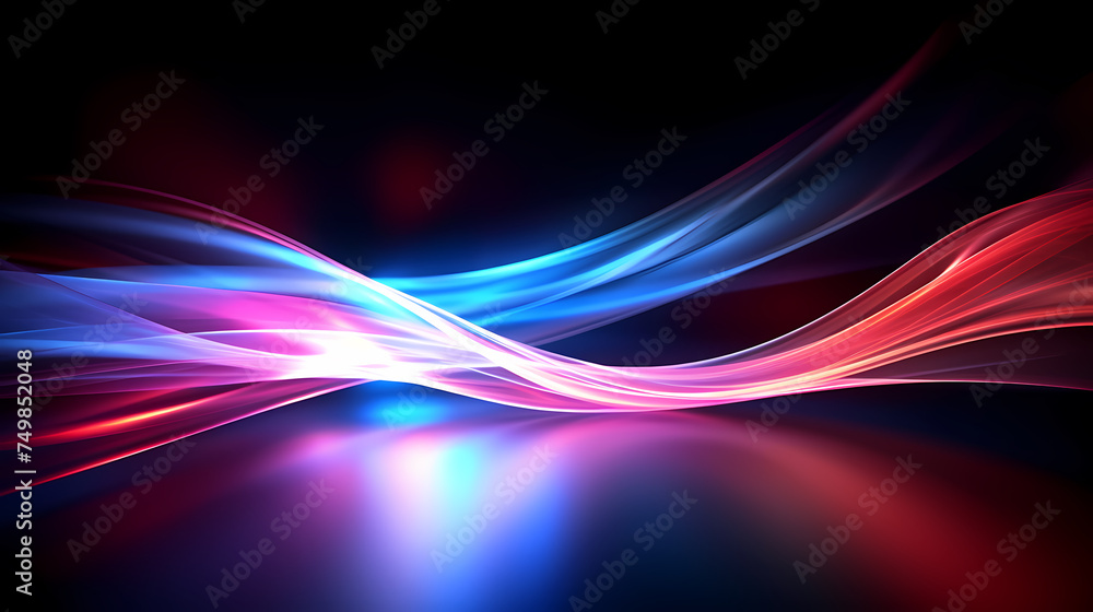 Naklejka premium Modern stylish abstract design, 3D neon abstract background
