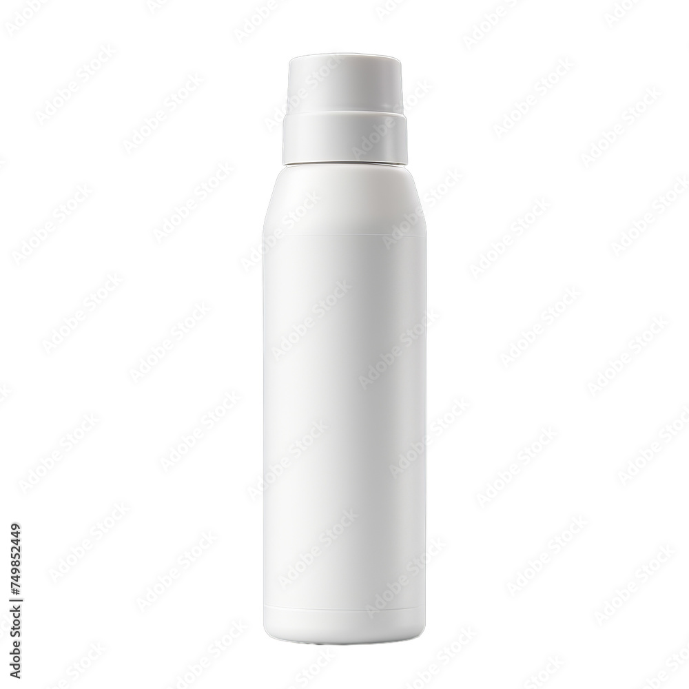 A blank plastic roll-on deodorant bottle isolated on transparent background, png A blank plastic roll-on deodorant bottle isolated on transparent background, png
