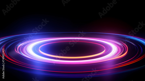 Modern stylish abstract design  3D neon abstract background