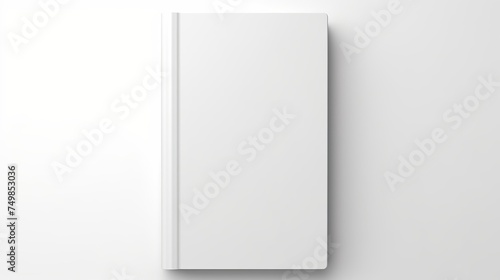 Wallpaper Mural Vertical Closed Book Mockup, Isolated on White Background. Realistic Representation of a Blank Book, Diary, etc. Torontodigital.ca