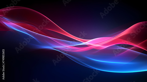 Modern stylish abstract design  3D neon abstract background