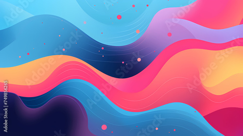 Geometric bright shapes background illustration modern design, texture numbers, composition background geometric bright shapes background