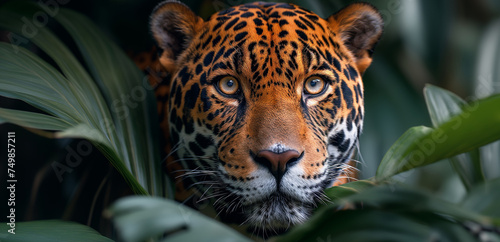 portrait of a tiger  portrait of a tiger  Regal Jaguar Emerging From Shadows Set the scene with