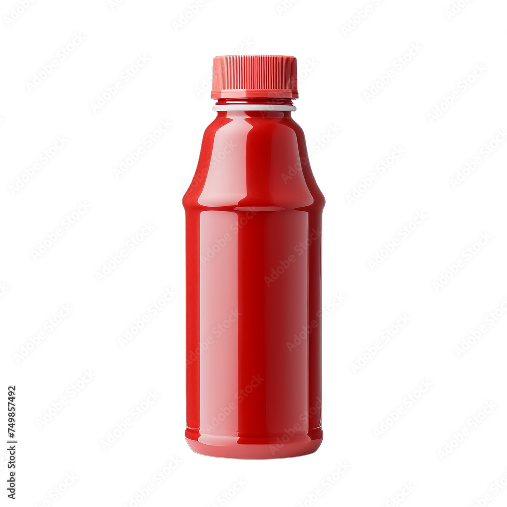 A blank plastic squeeze ketchup bottle isolated on transparent background, png A blank plastic squeeze ketchup bottle isolated on transparent background, png