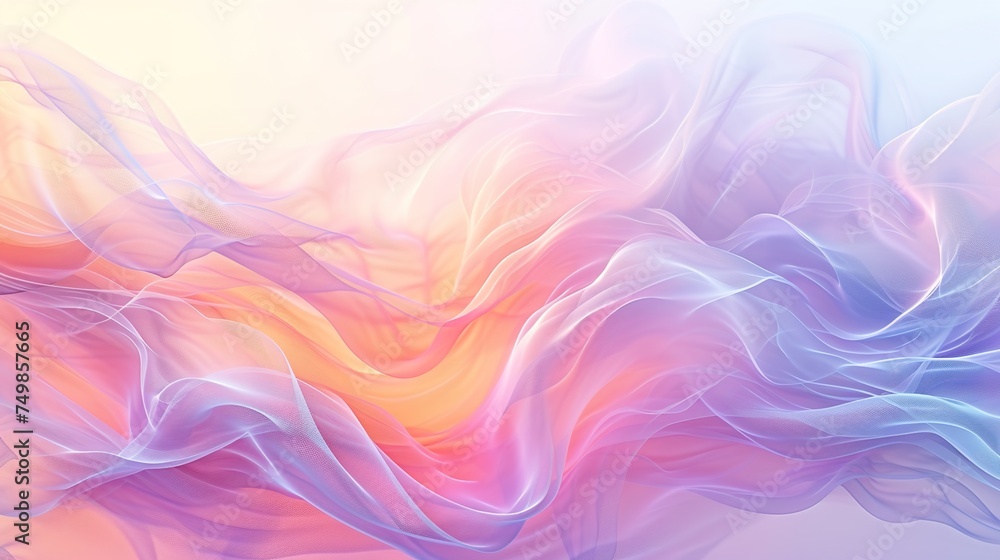A soft wave background with an abstract gradient.