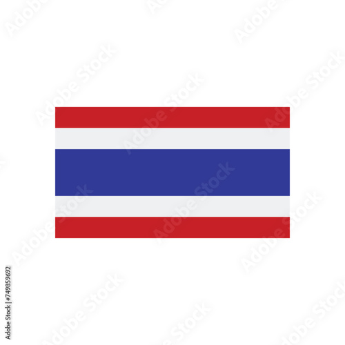 thailand flag icon vector