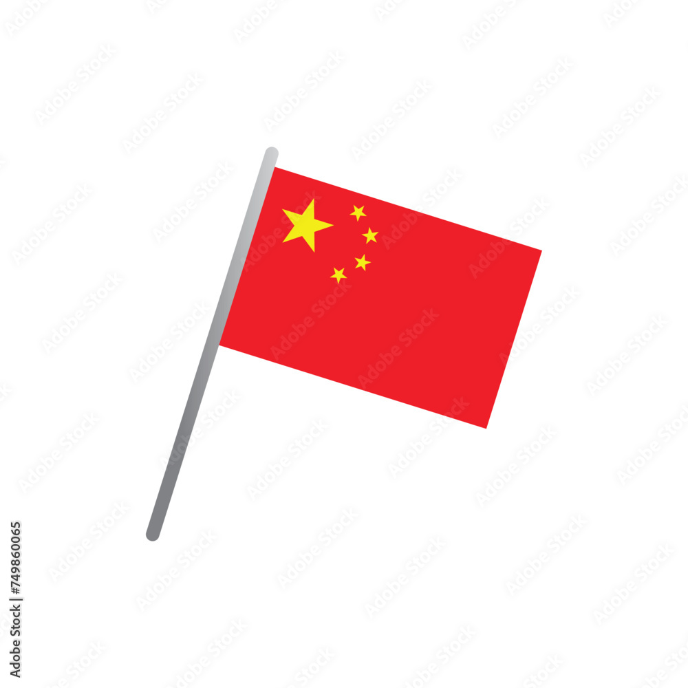 chinese flag icon vector chinese flag icon vector