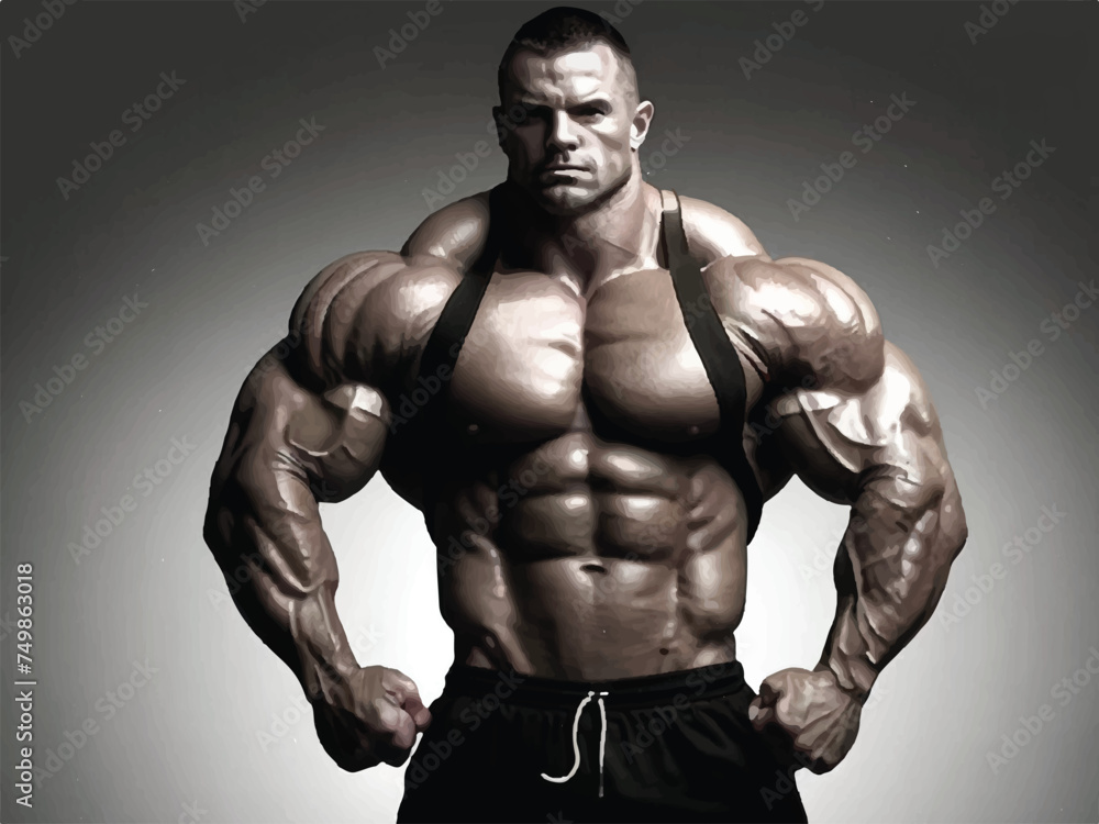 portrait of a muscular man portrait of a muscular man