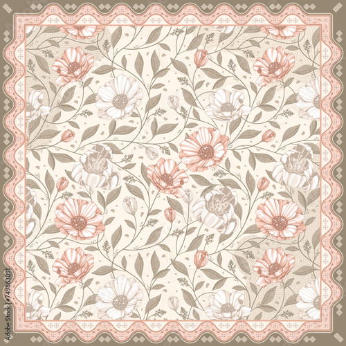 beautiful floral scarf design 21