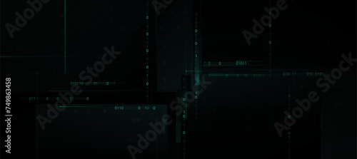 Binary code backgrounds and interface element backgrounds, backgrounds used for programming articles or hacker articles, etc.