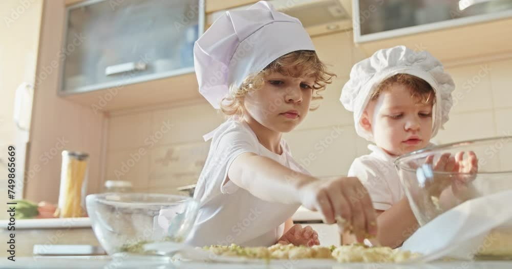 Tiny Bakers at Work: Preparing Homemade Treats in the Kitchen Tiny Bakers at Work: Preparing Homemade Treats in the Kitchen