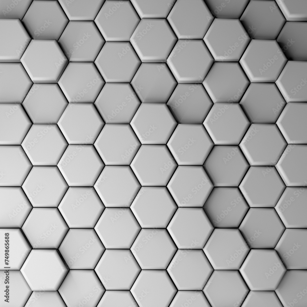 CGI 3d hexagonal wallpaper background 3d rendering CGI 3d hexagonal wallpaper background 3d rendering