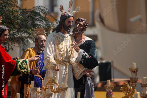 paso de misterio de la hermandad del beso de Judas, semana santa de Sevilla