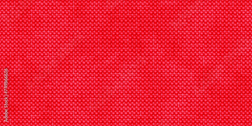 Seamless pattern of red anti-slip yoga mat with massage tactile texture. PVC smooth mattress for fitness, pilates and aerobics. Vector background with gradient mesh