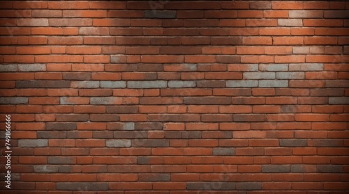 Vintage brick wall displaying different colors and textures 