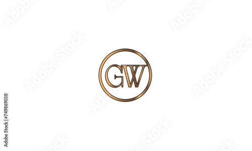 GW, WG , G , W, Abstract Letters Logo Monogram 