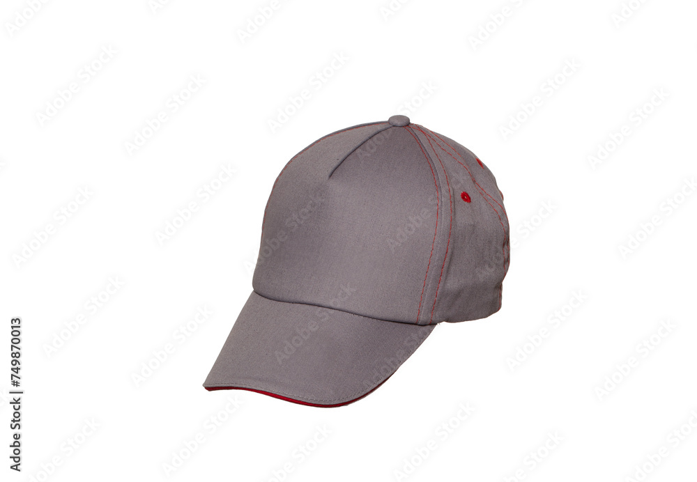 Fototapeta premium brown color cap on isolate white background