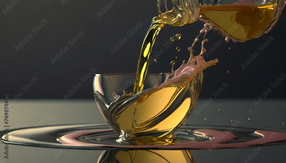 freeze motion of pouring oil