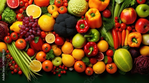 Background of ripe  juicy vegetables  top view. The concept of healthy eating  diet  vegitarianism. A place for text and advertising.