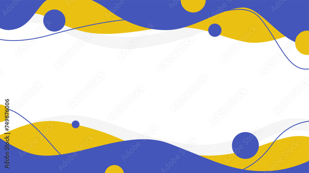 blue and yellow copy space background with simple and flat design. abstract wavy background with copy space for text blue and yellow copy space background with simple and flat design. abstract wavy background with copy space for text