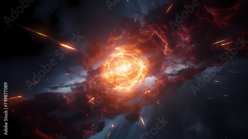 Supernova explosion, science, education, space exploration © xuan