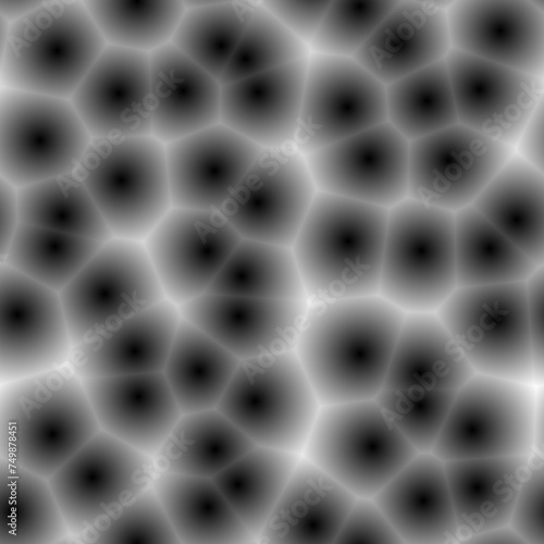 seamless voronoi black and white abstract background photo