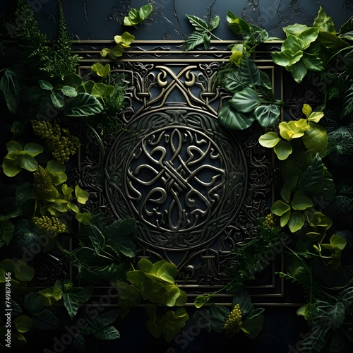 St. Patrick's Day image with dark tones and varying textures