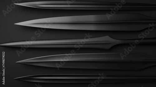 Abstract background adorned with flake design. Gleaming metal blades catch light. photo