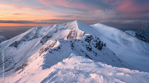 The Moldovan Peak in winter Figures Mountains