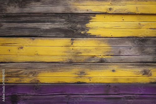 Wallpaper Mural old weathered black and purple and yellow and dark and dirty wood wall wooden plank board texture background Torontodigital.ca