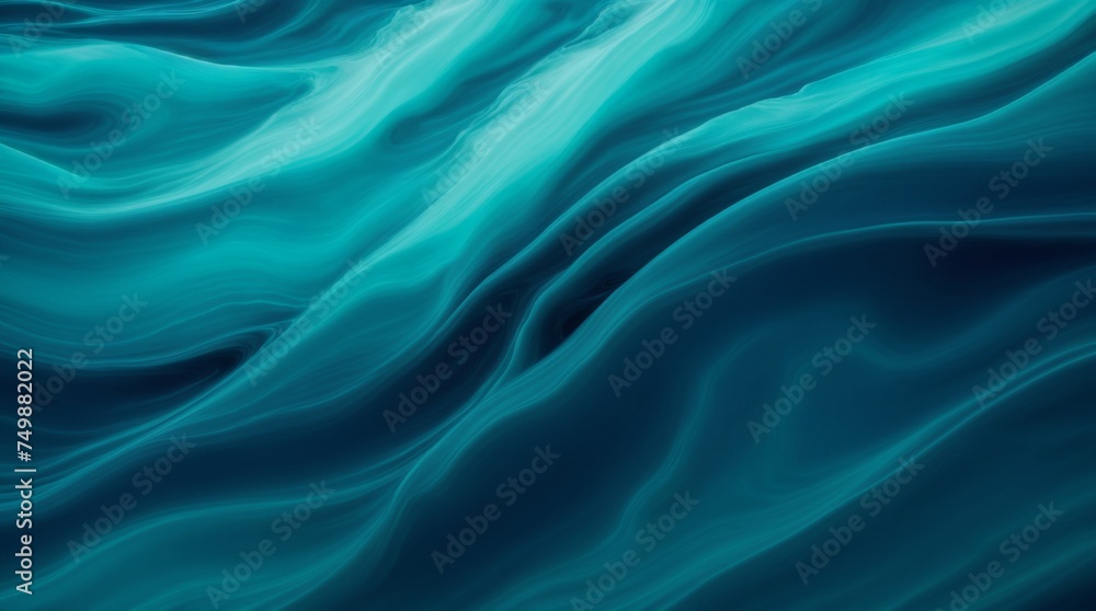 Obraz premium Serene blue waves with a fluid texture depict a peaceful ocean view 