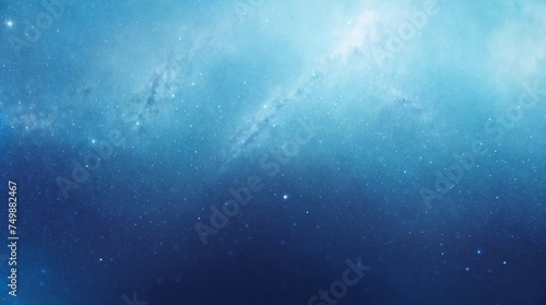 Serene tranquil space blending shades of blue with bits of twinkling specks 