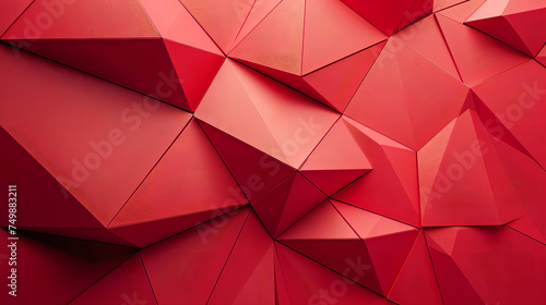 red geometry background