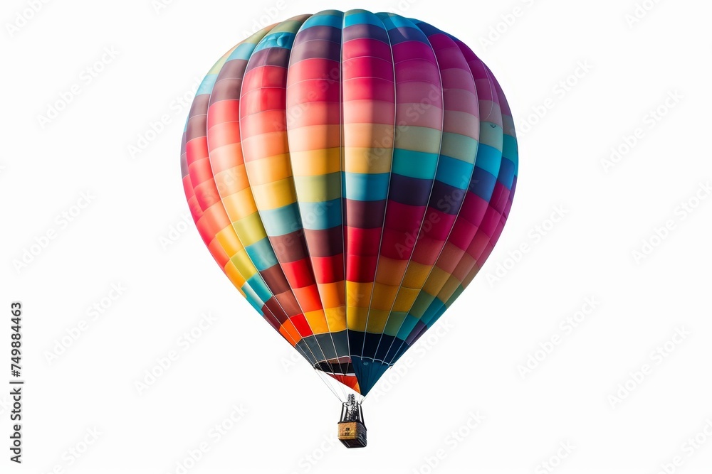 Fototapeta premium Multicolored rainbow balloon isolated on a white background