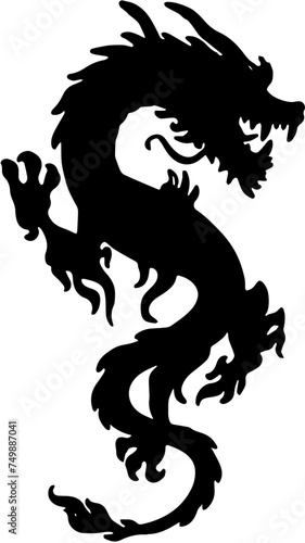 black dragon vector