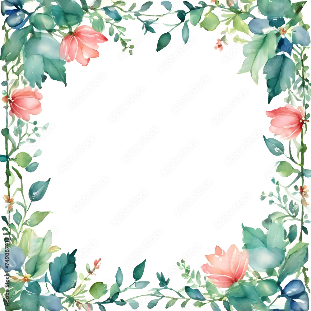 Fototapeta premium frame of flowers