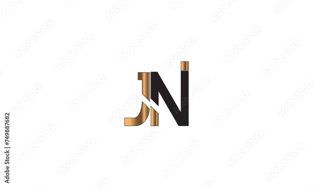 JN, NJ , J , N , Abstract Letters Logo Monogram JN, NJ , J , N , Abstract Letters Logo Monogram