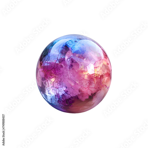 sphere glass ball isolated on transparent background