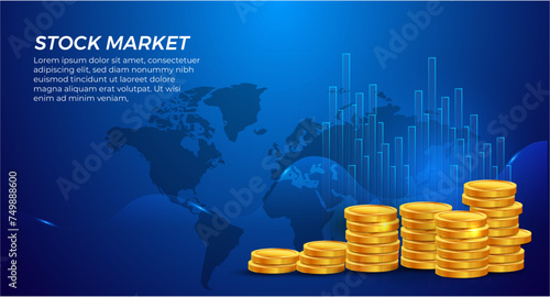 Indian economy increase bull market. indian stock market high growth.
