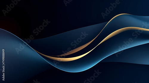 Artistic wavy luxury pattern