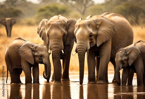 elephants in the wild