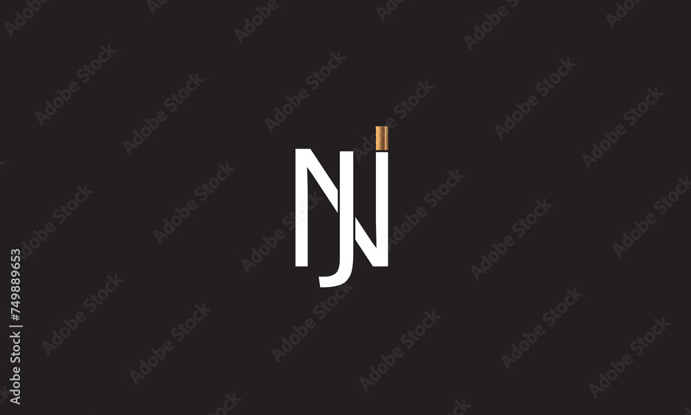 JN, NJ , J , N , Abstract Letters Logo Monogram JN, NJ , J , N , Abstract Letters Logo Monogram