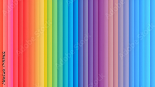 Colorful wooden background with vertical planks of different bright colors and copy space